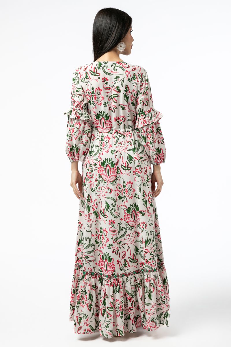 فستان نسائي بطبعات