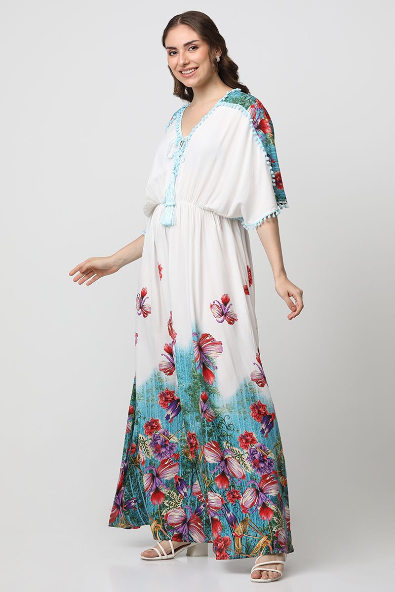 printed maxi women dress