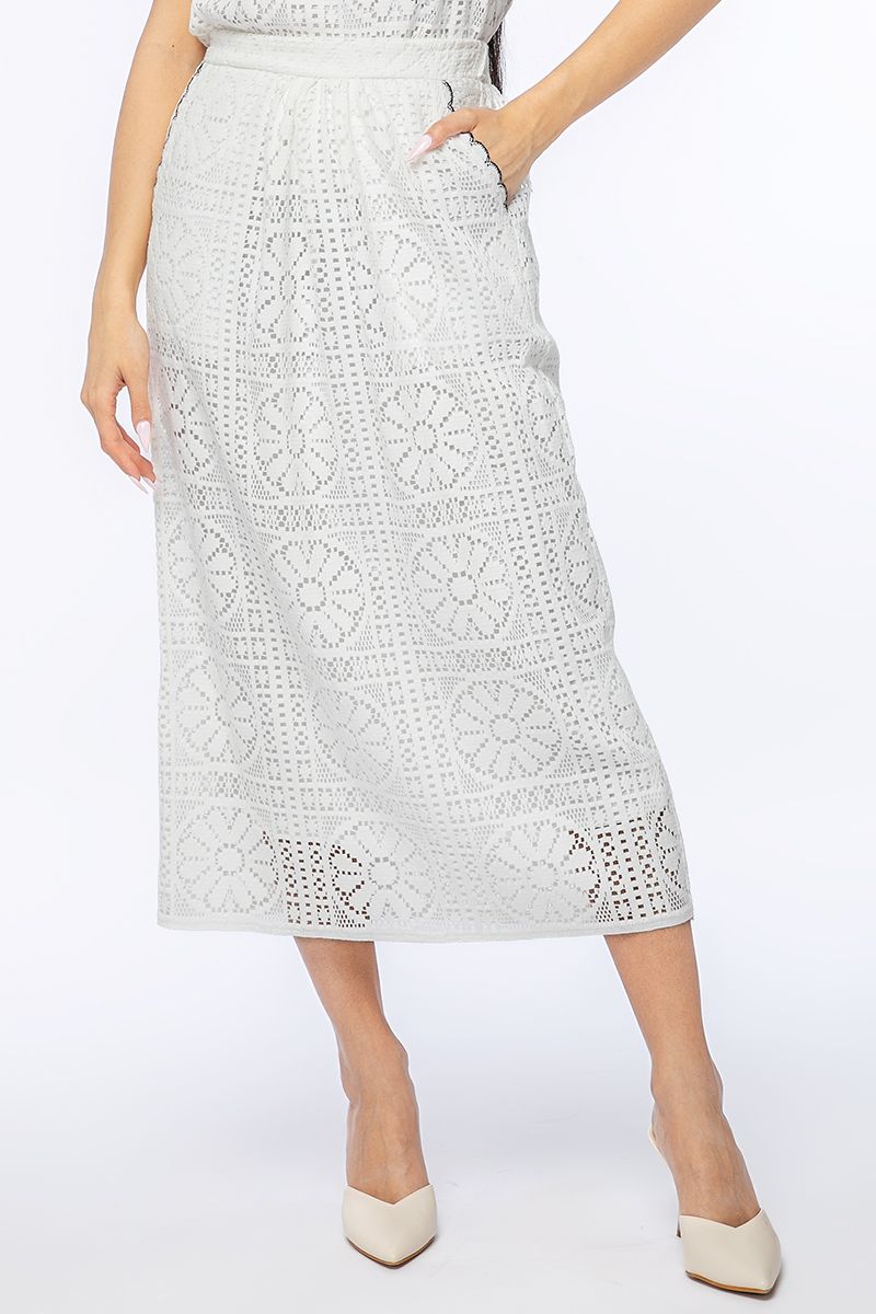 perforated women skirt