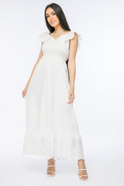 فستان نسائي بفتحات مخرمة