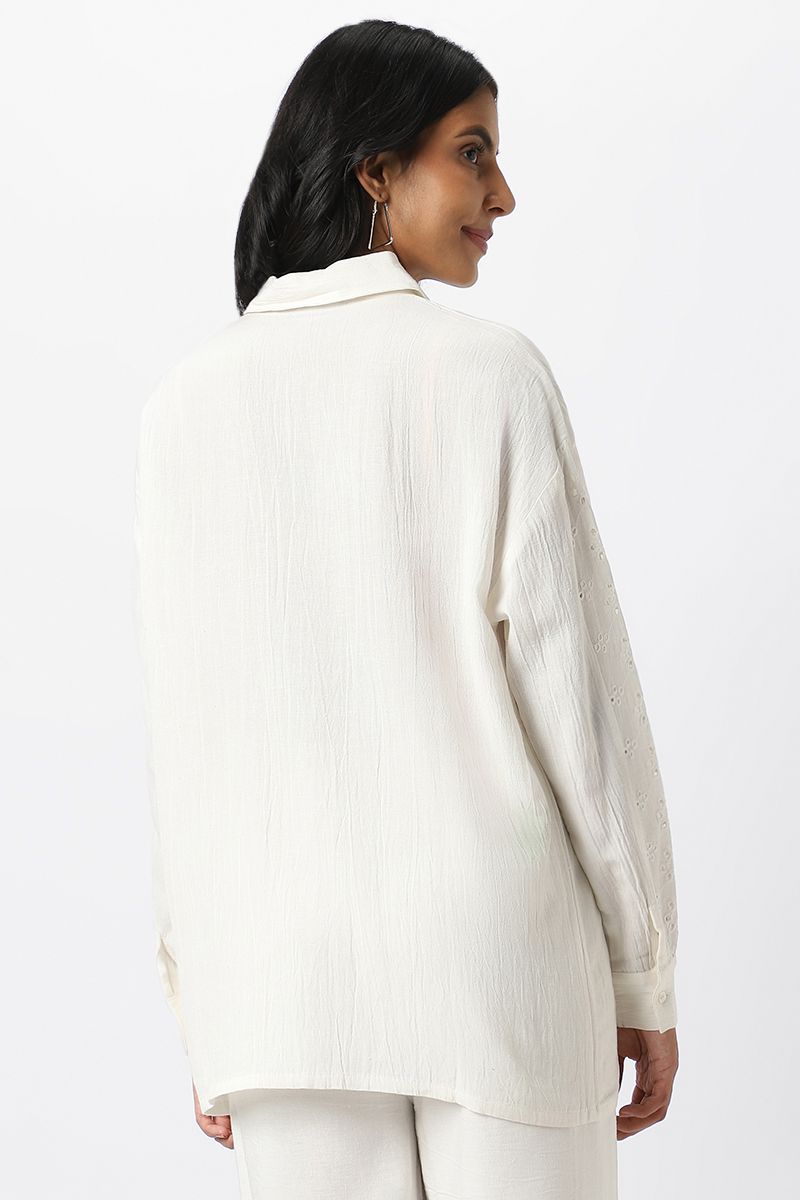 women shirt with perforated slots