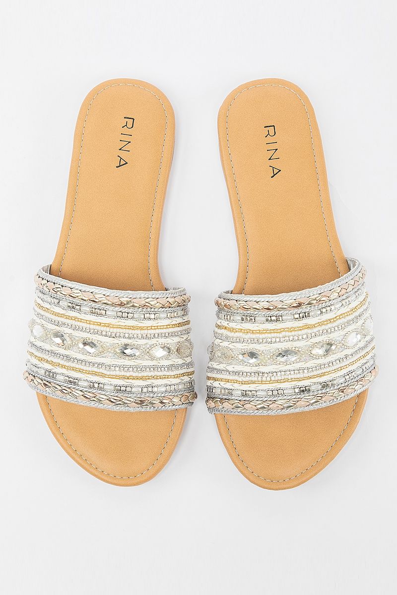 women knitted slipper