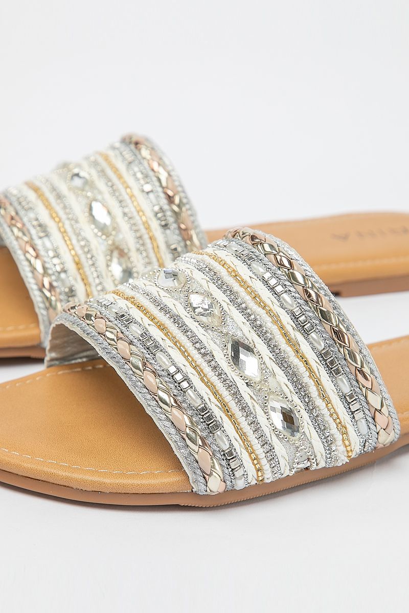 women knitted slipper