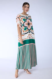 فستان ماكسي بطبعات