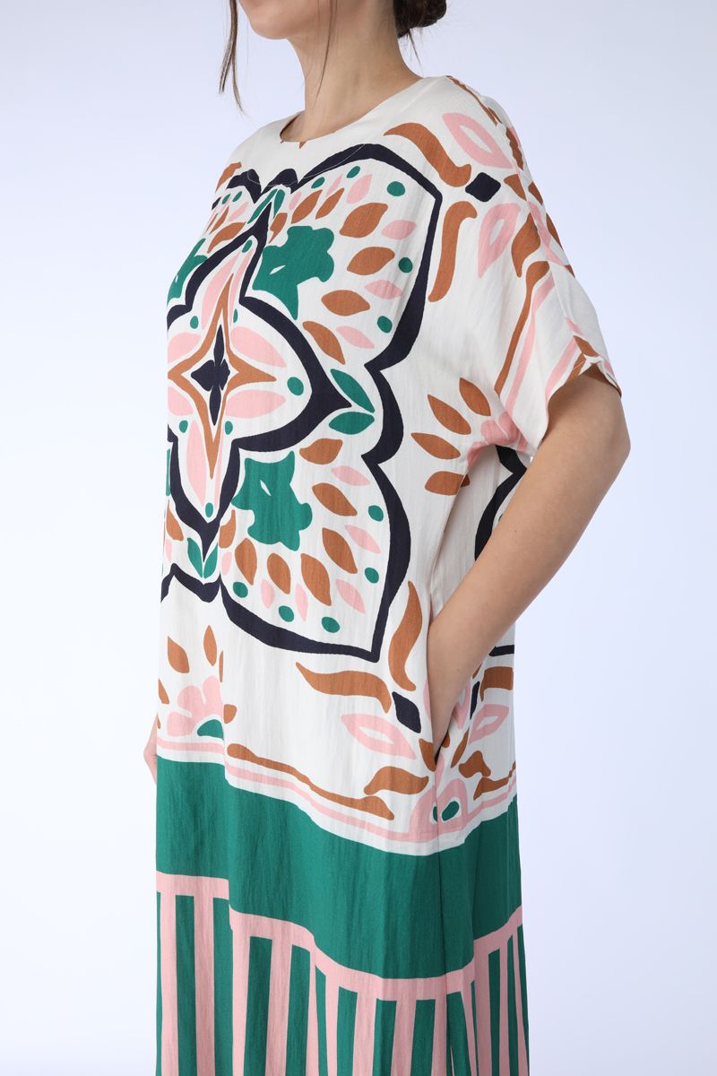 فستان ماكسي بطبعات