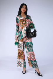 printed flowy women pants