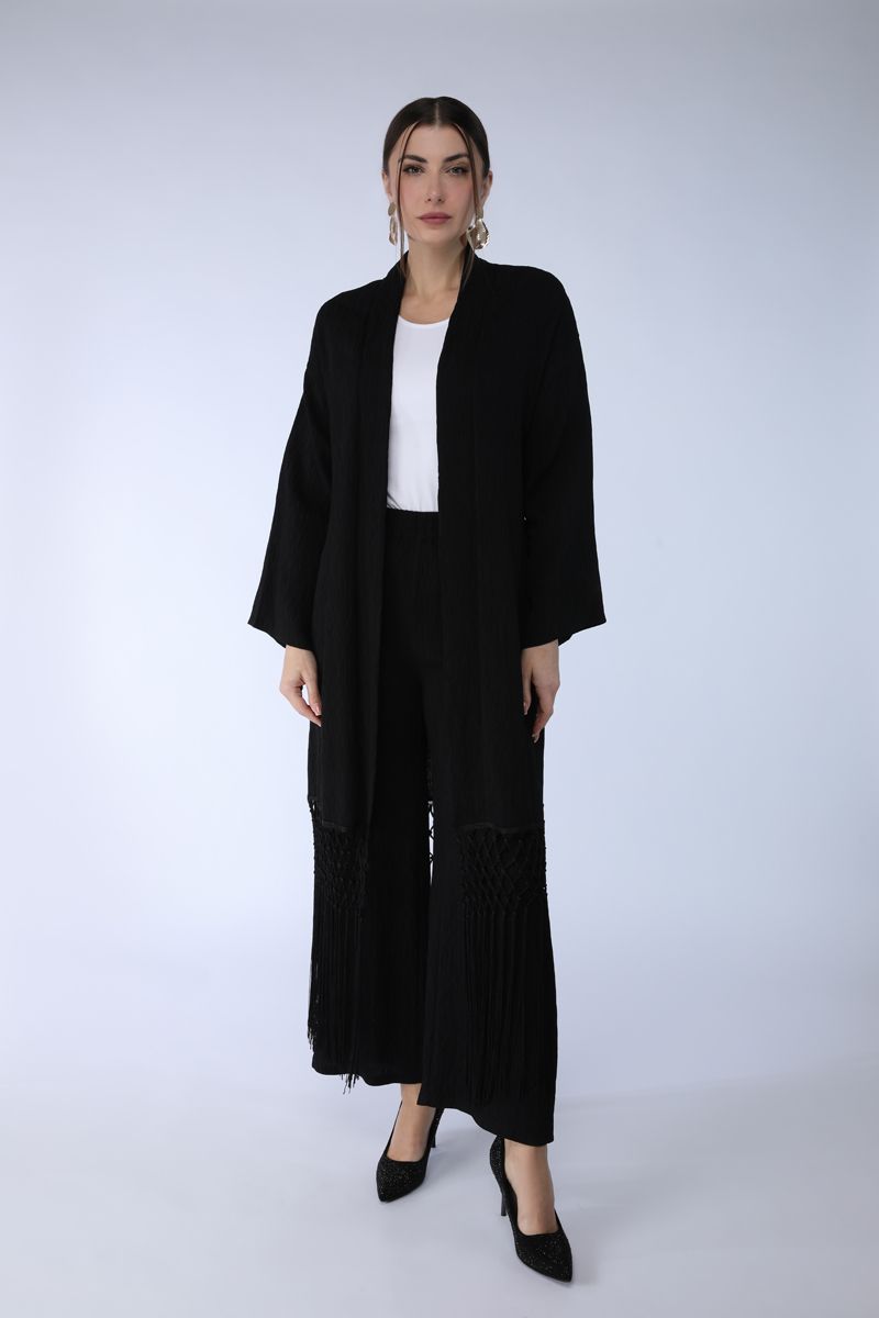 textured flowy pants