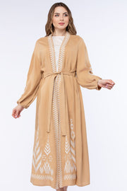 women abaya with embroidery