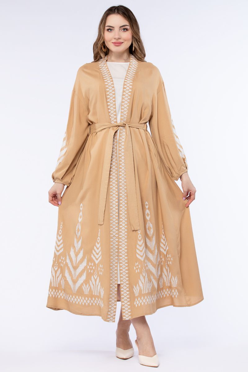 women abaya with embroidery