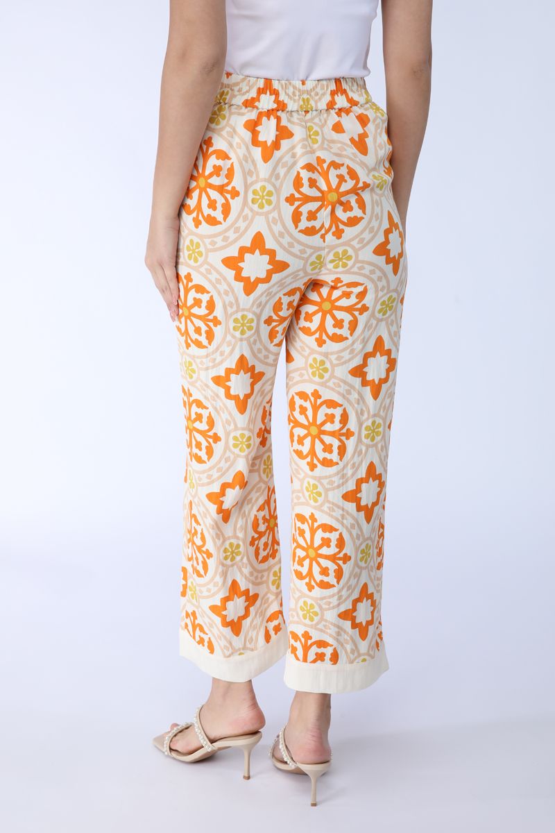 printed flowy pants