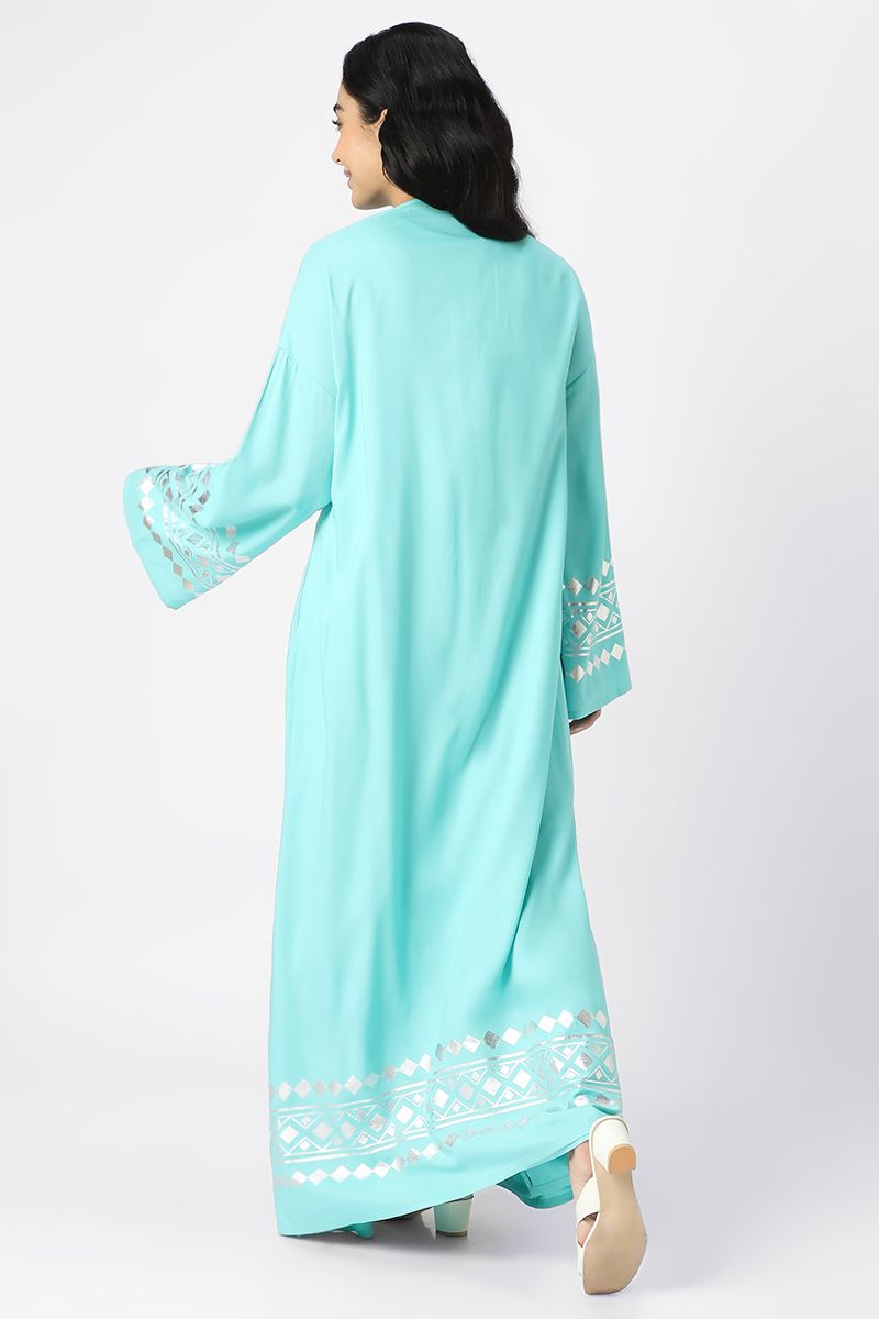 abaya with oriental prints