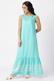 maxi dress with oriental prints