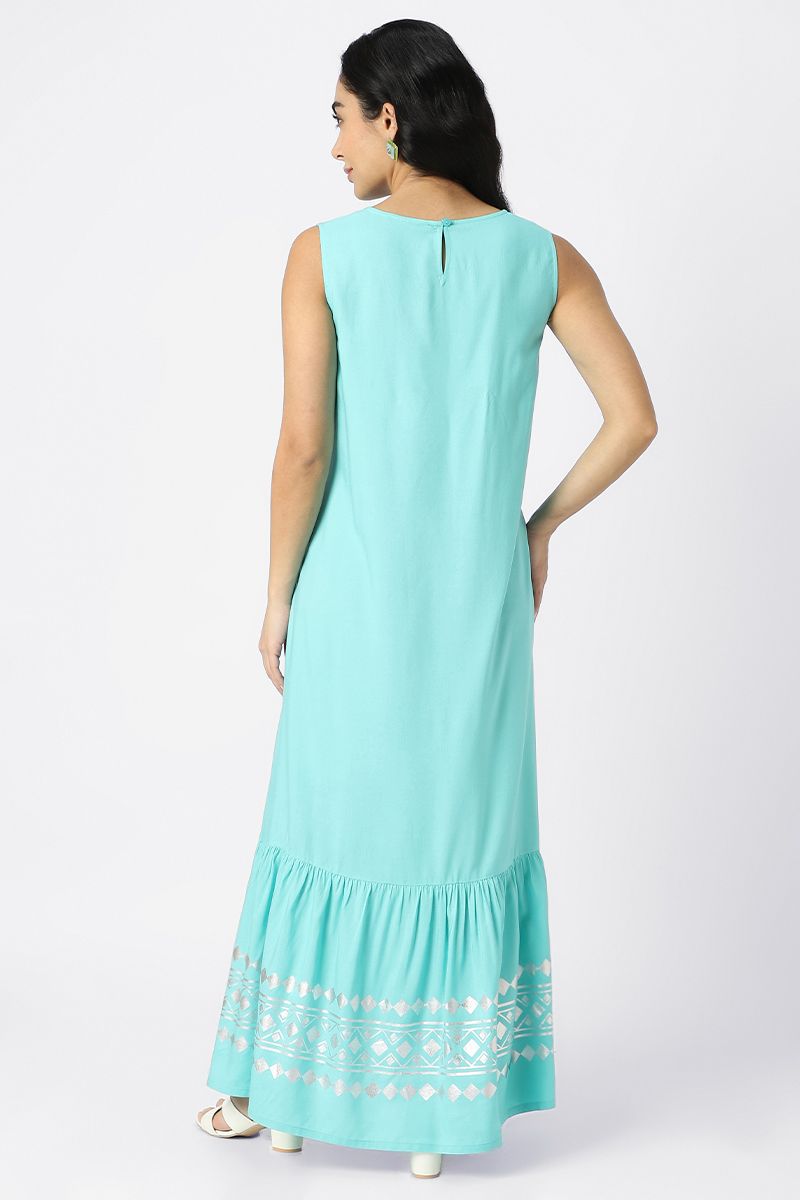 maxi dress with oriental prints