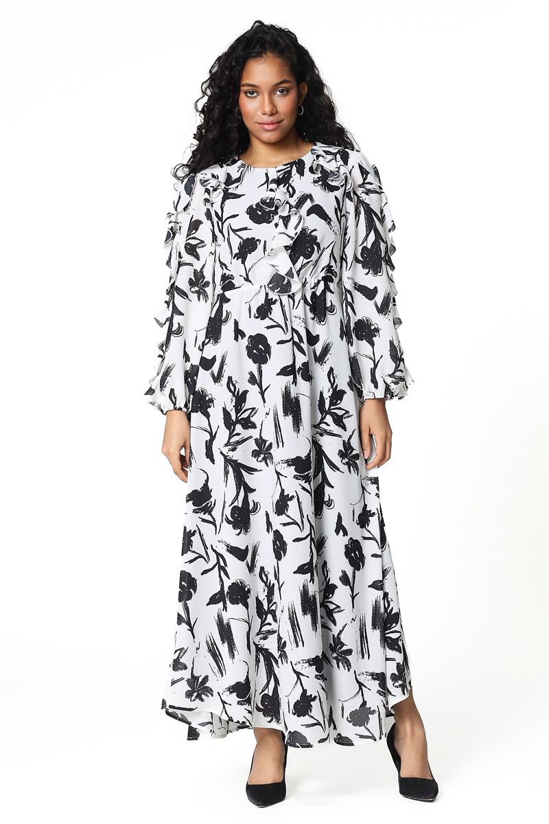 فستان ماكسي بطبعات