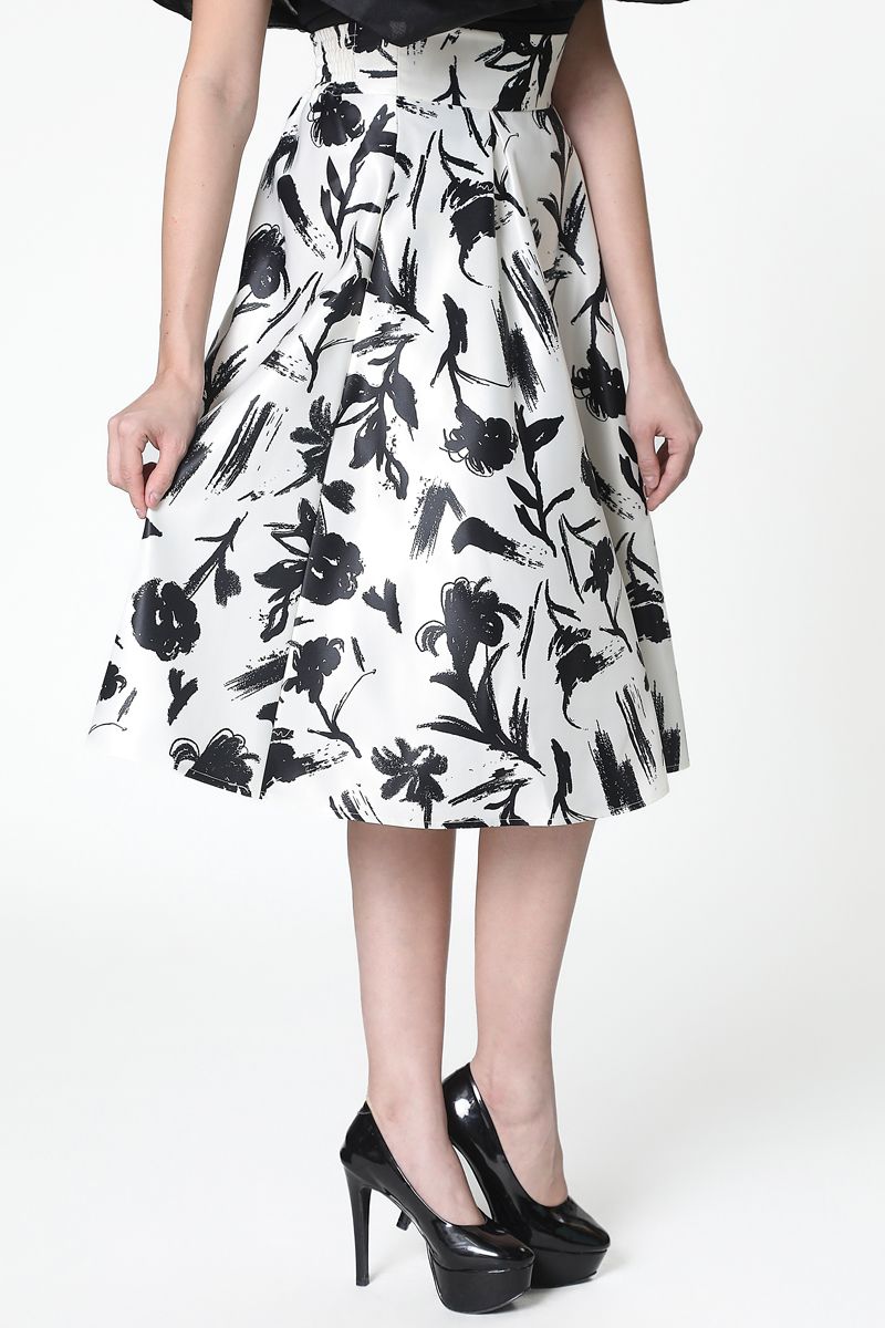 printed skirt