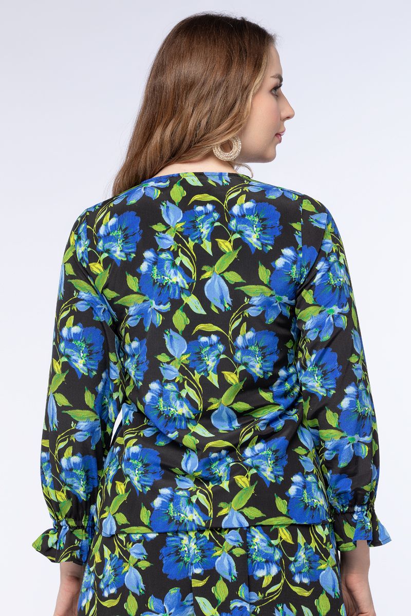 printed women flowy top