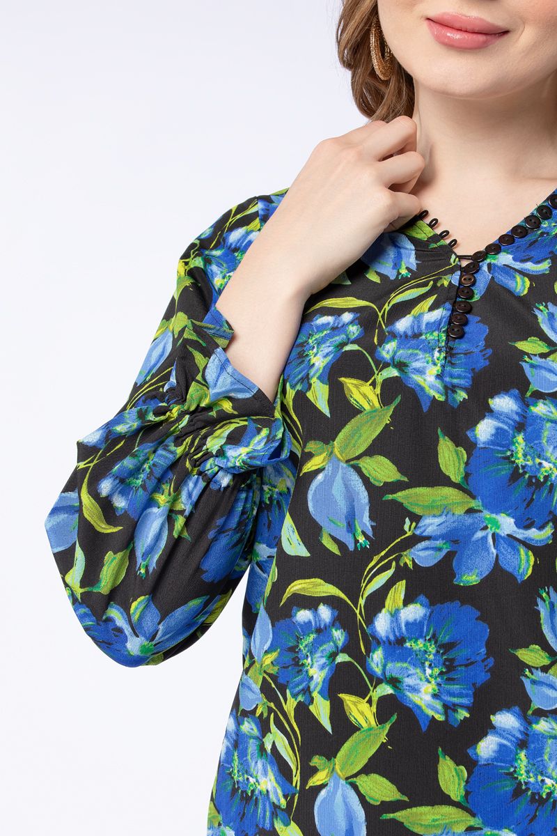 printed women flowy top