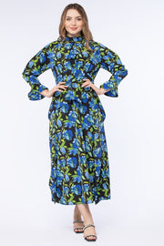 فستان نسائي بطبعات