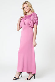 فستان ساتان ماكسي