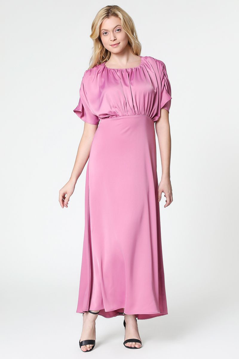 فستان ساتان ماكسي