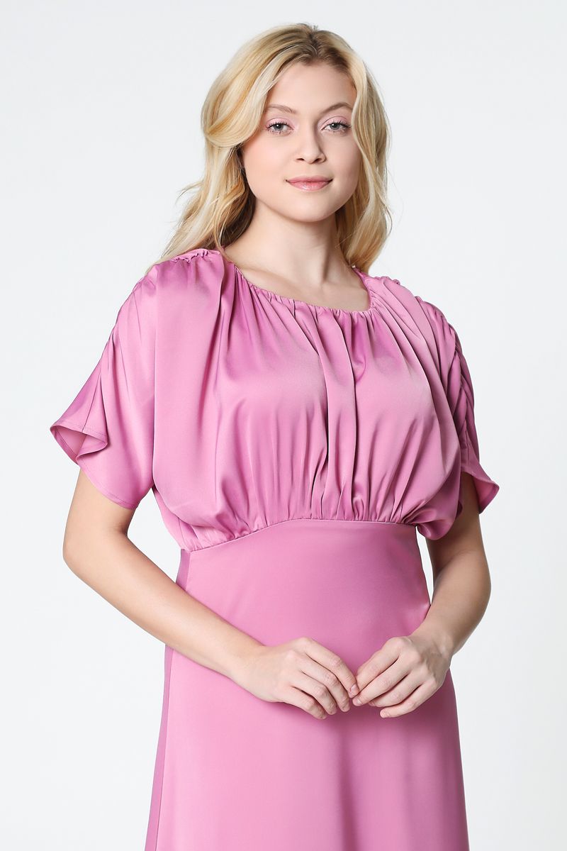 فستان ساتان ماكسي