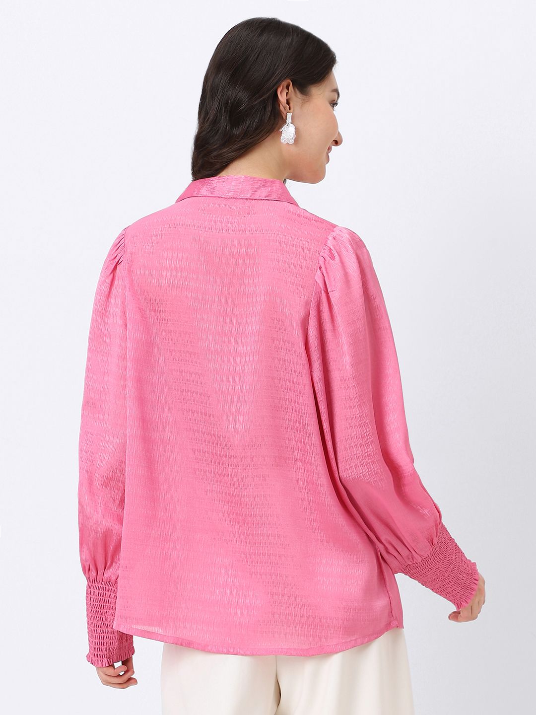 قميص نسائي بخامة منقوشة