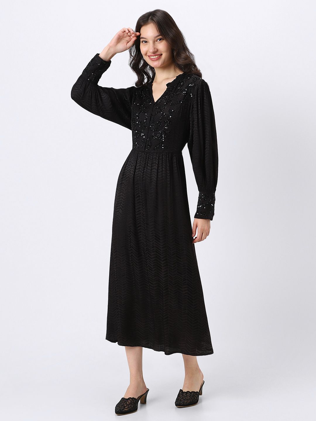 women dress with sequin