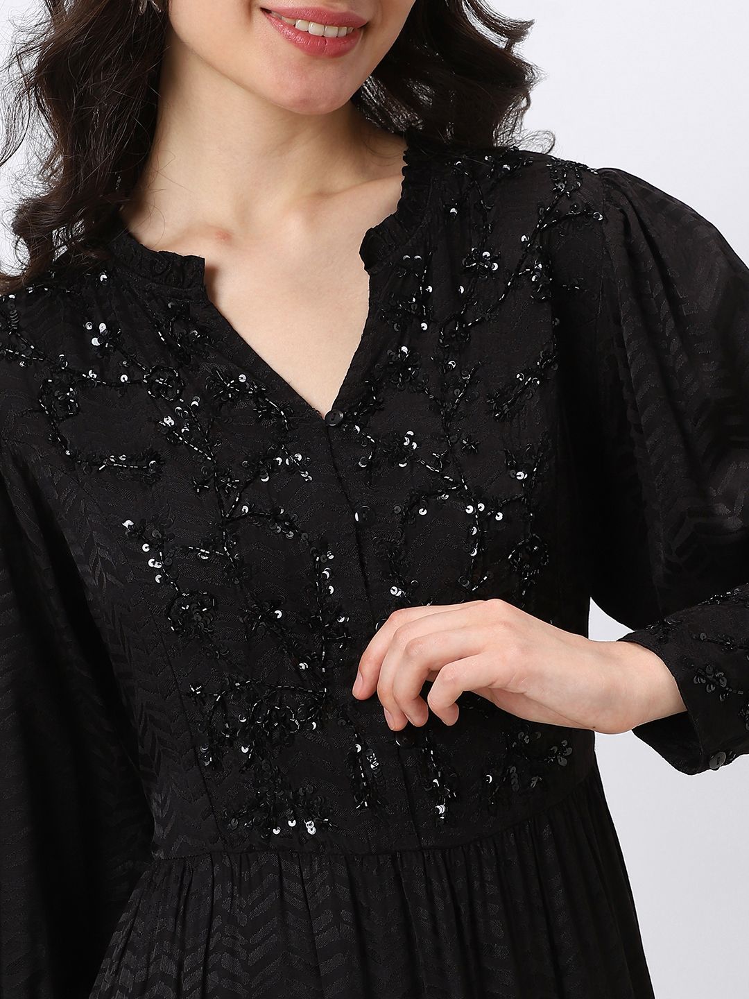 women dress with sequin