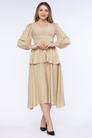 فستان نسائي مكشكش