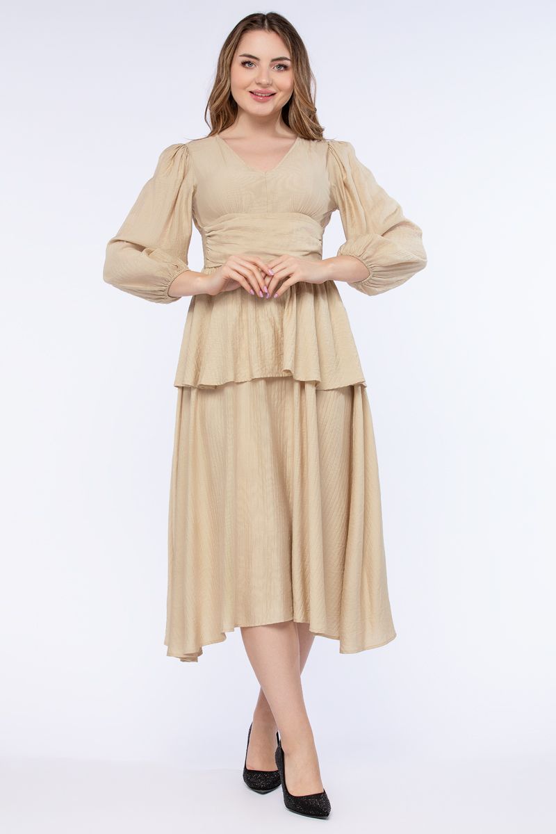 فستان نسائي مكشكش