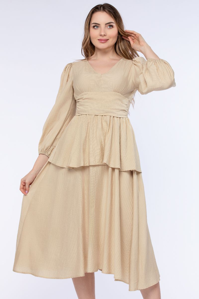 فستان نسائي مكشكش