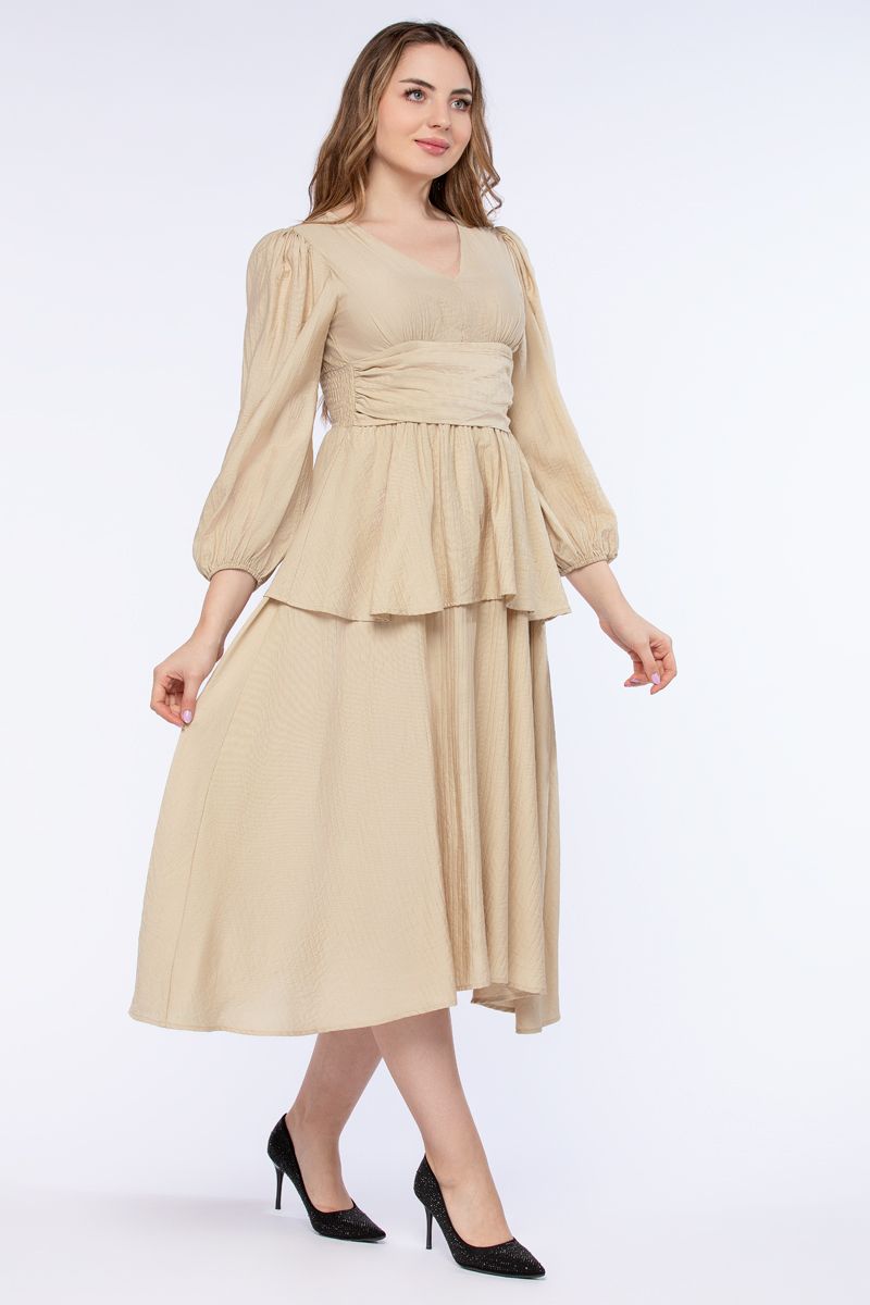 فستان نسائي مكشكش