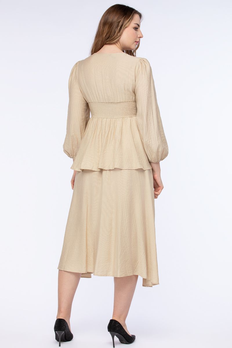 فستان نسائي مكشكش