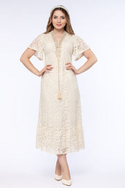 فستان نسائي بخامة دانتيل