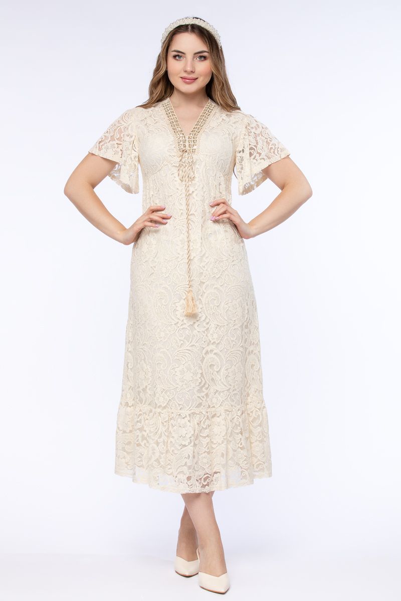 فستان نسائي بخامة دانتيل