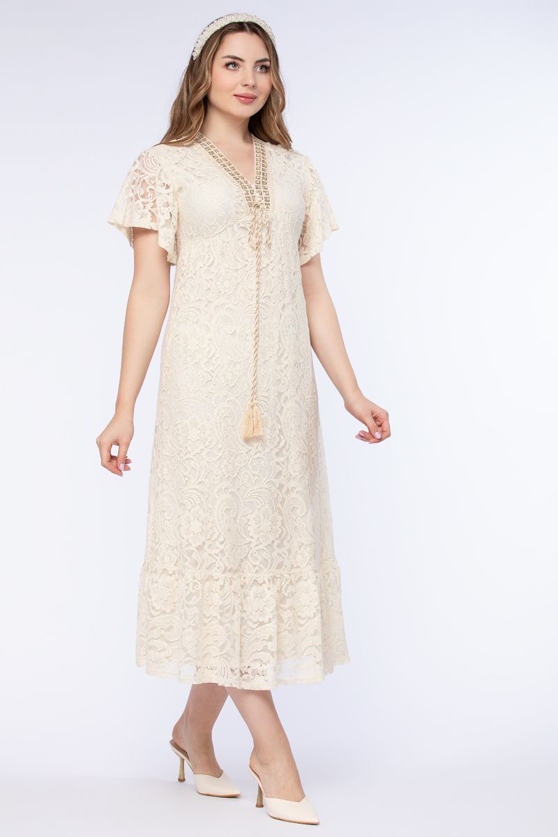 فستان نسائي بخامة دانتيل