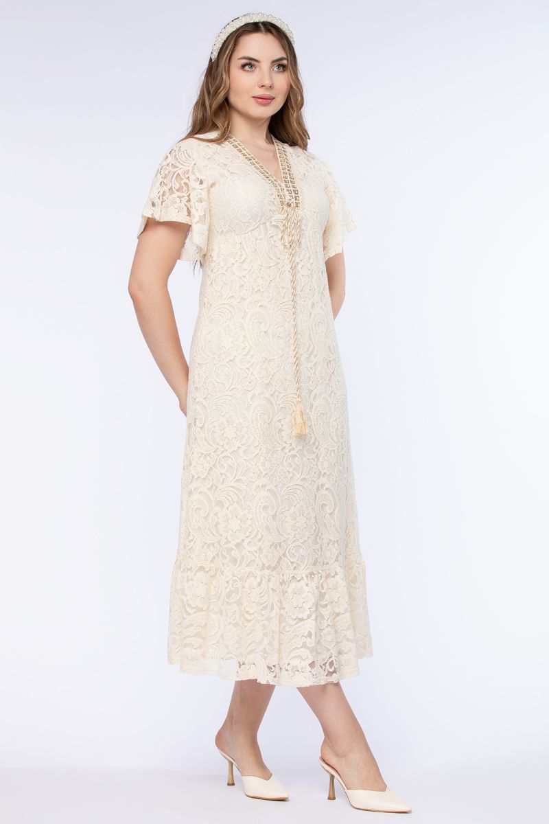 فستان نسائي بخامة دانتيل