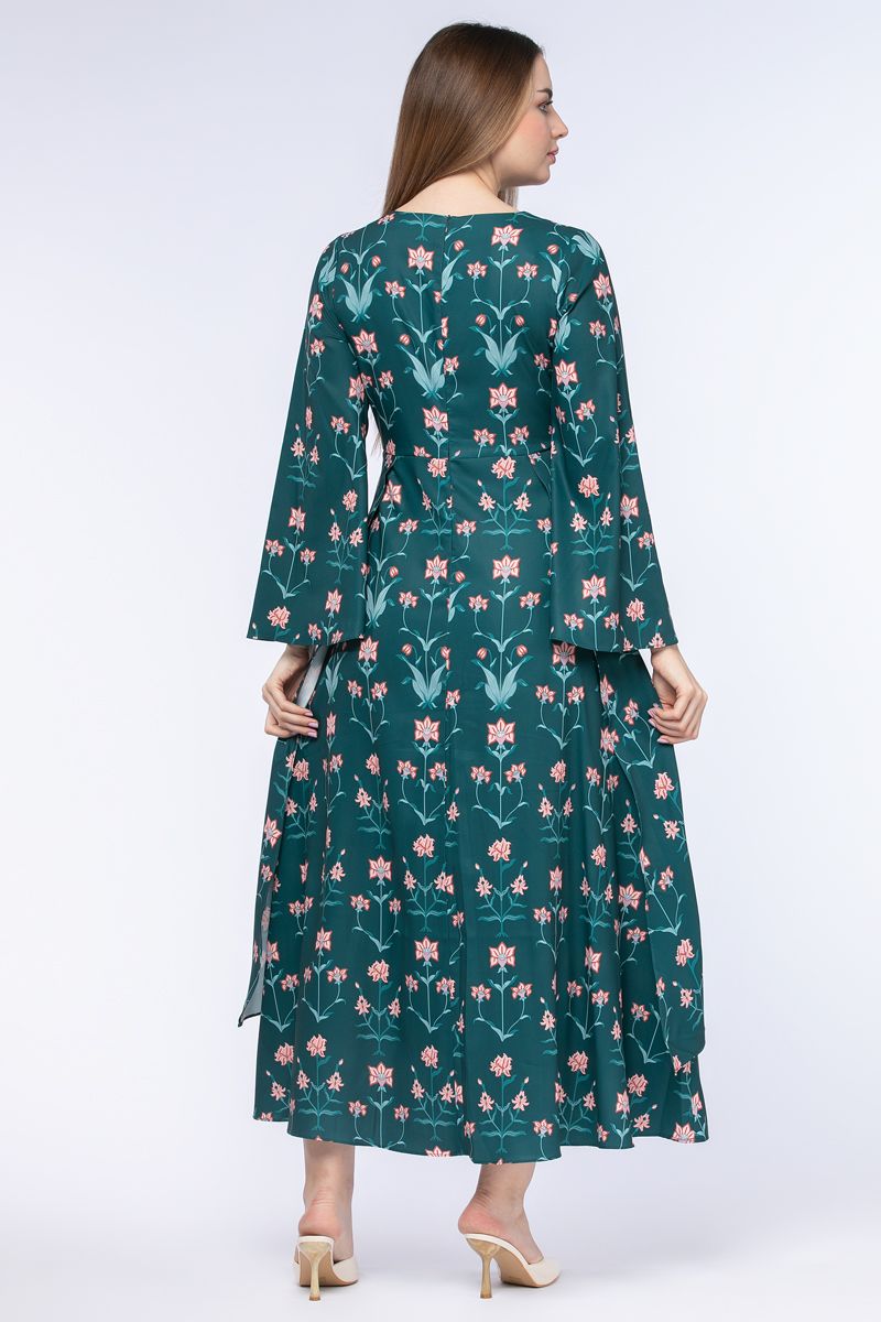 فستان نسائي ماكسي بطبعات