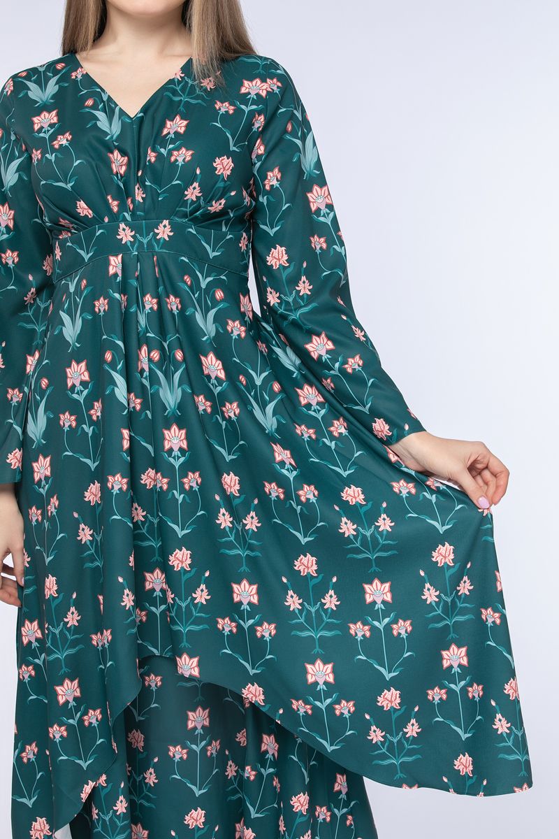 فستان نسائي ماكسي بطبعات