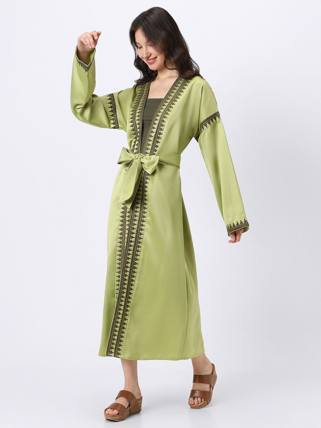 women dress with embroidery