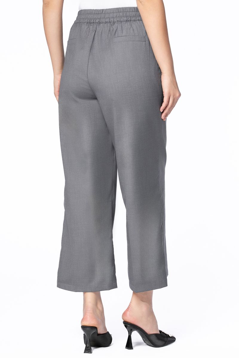 solid colored cropped women pants