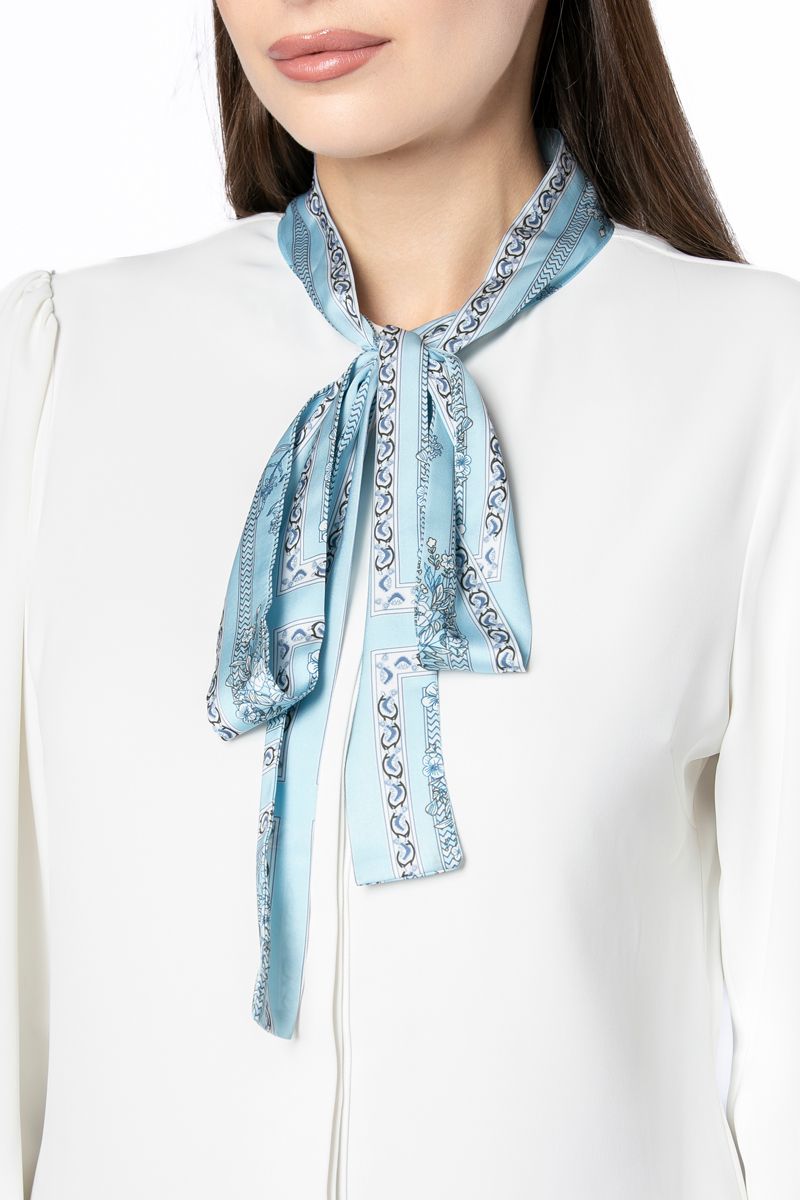 قميص نسائي برباط على الرقبة