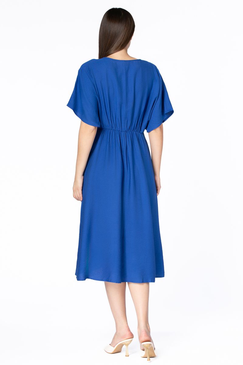 فستان نسائي فضفاض برباط على الخصر