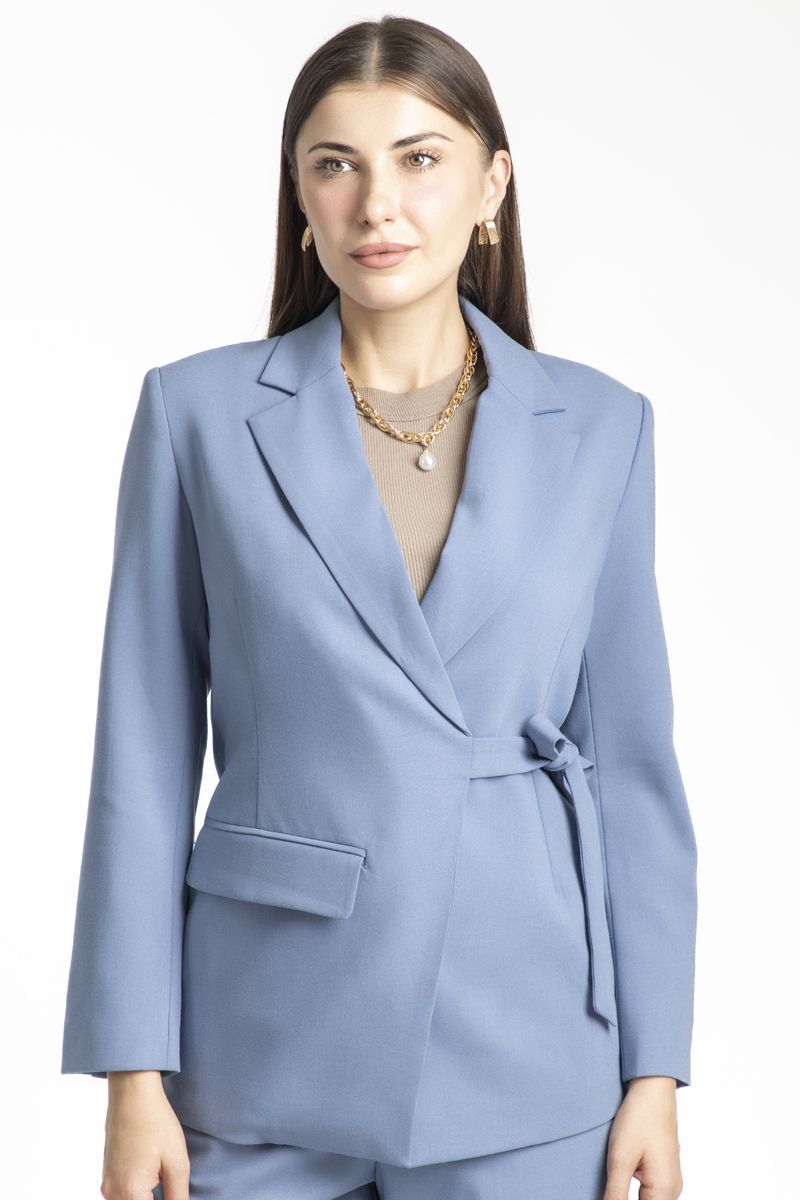 جاكيت بليزر نسائي برباط على الخصر