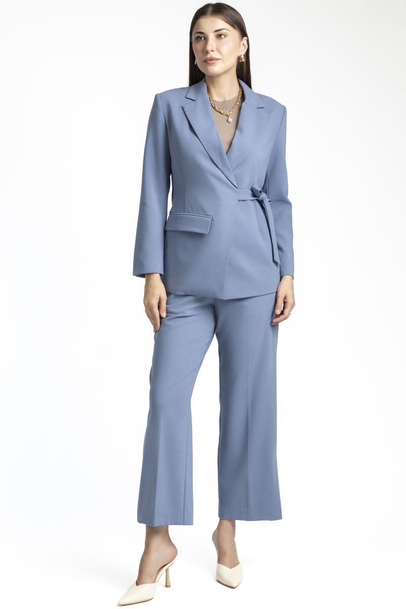 جاكيت بليزر نسائي برباط على الخصر