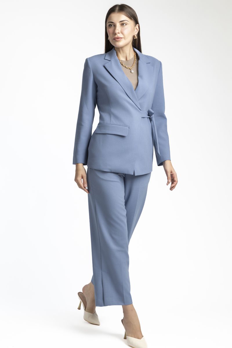 solid colored classic cut women pants