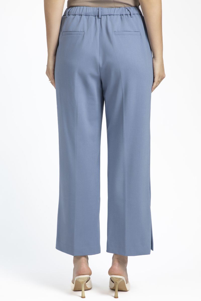 solid colored classic cut women pants