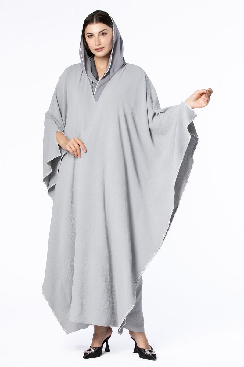 solid colored outwear women abaya