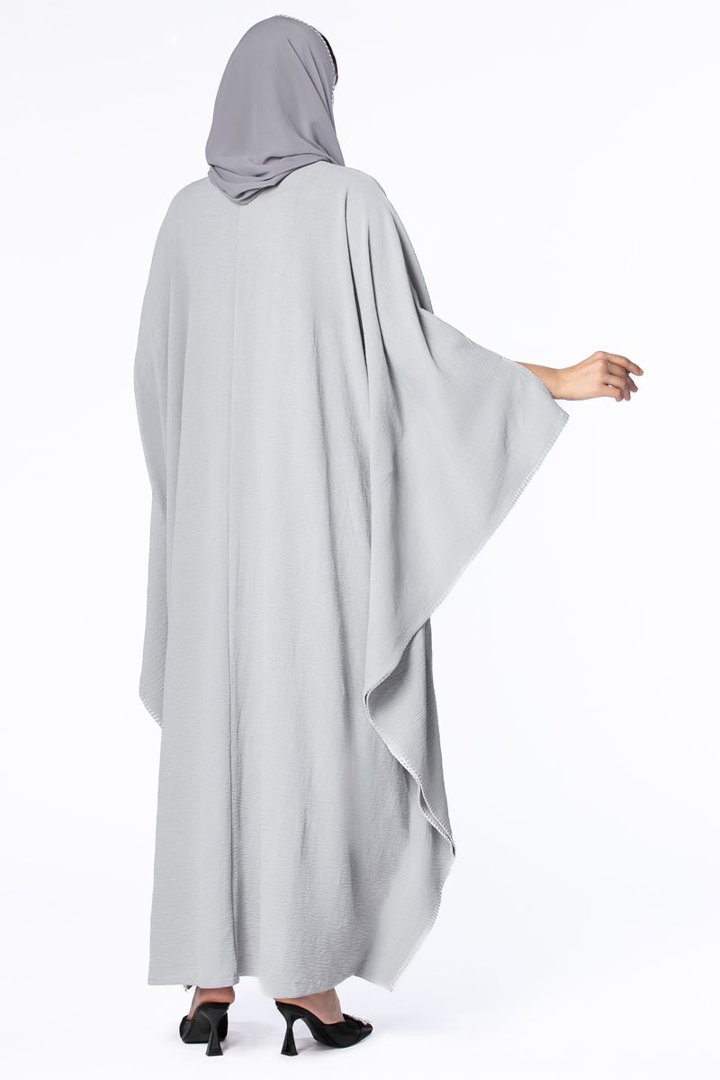 solid colored outwear women abaya