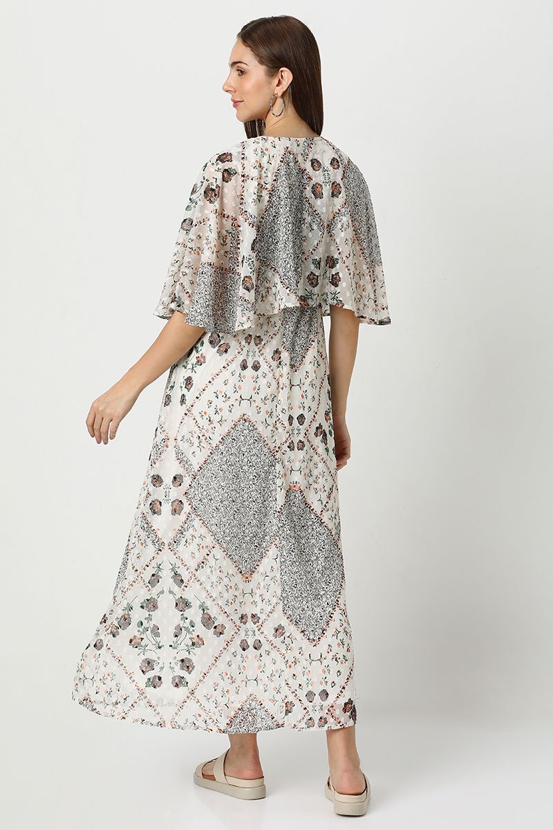 فستان نسائي ماكسي بطبعات